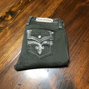 Rock Revival dark olive jeans